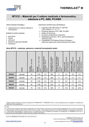 THERMOLAST M - Kraiburg TPE