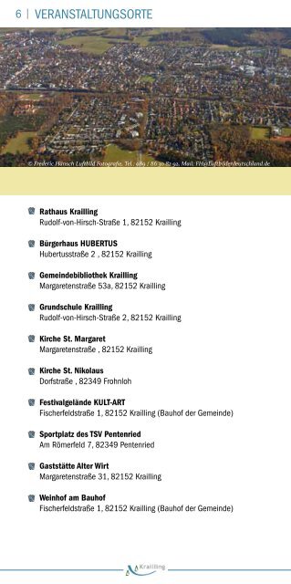 Veranstaltungsprogramm 2014 - Gemeinde Krailling