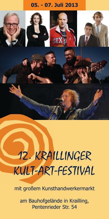 12. KRAILLINGER KULT-ART-FESTIVAL - Gemeinde Krailling
