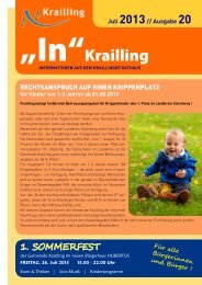 für Kinder von 1-3 Jahren ab 01.08.2013 - Gemeinde Krailling