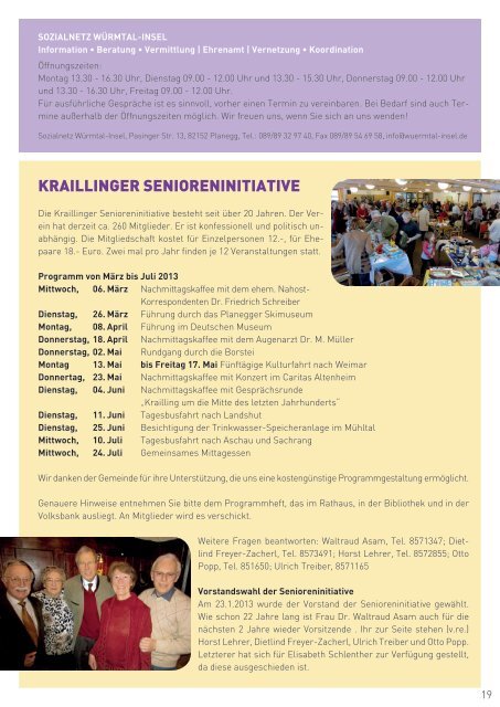 "In" Krailling / Ausgabe 19 - Gemeinde Krailling