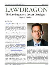 Barry H. Berke Profiled in Lawdragon - Kramer Levin Naftalis ...