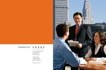 Recruiting Brochure - Kramer Levin Naftalis & Frankel LLP