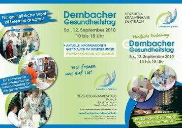 Flyer Gesundheitstag 2010.indd - MVZ Westerwald GmbH