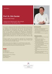 Prof. Dr. Dirk Sander - Benedictus Krankenhaus Tutzing