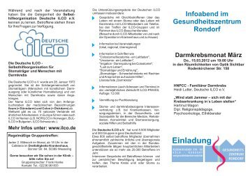 Infoabend Darmkrebs Flyer - Dreifaltigkeits-Krankenhaus Wesseling