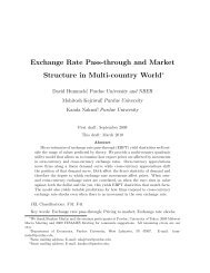 Exchange Rate Pass-through and Market ... - Purdue University