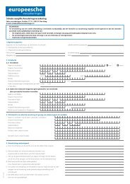 Formulier Schade-aangifte Annuleringsverzekering - Kras