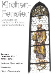 Ausgabe Dezember 2011 / Januar 2012 - Dekanat Gräfenberg