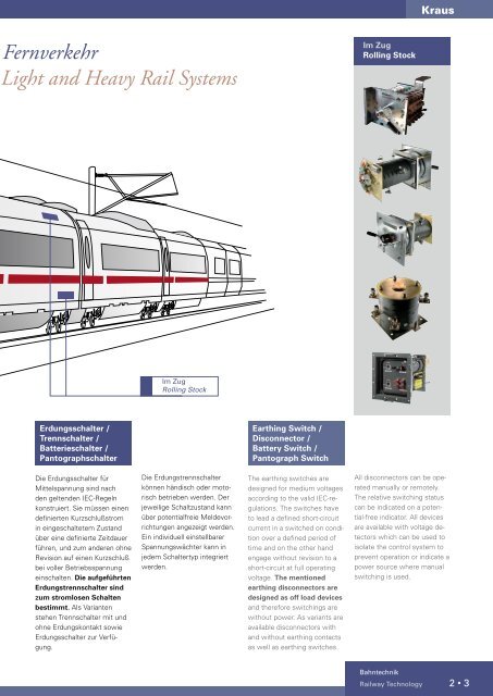 Bahntechnik - kraus.at