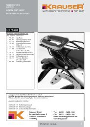 Honda CBF 1000 F Alurack KR D+E - Krauser GmbH