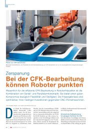 Bei der CFK-Bearbeitung können Roboter punkten - Krauss Maffei