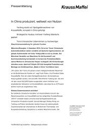 PDF: In China produziert, weltweit von Nutzen - KraussMaffei Gruppe