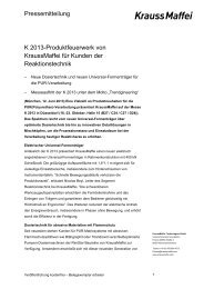 K 2013-Produktfeuerwerk von KraussMaffei fÃ¼r Kunden der ...