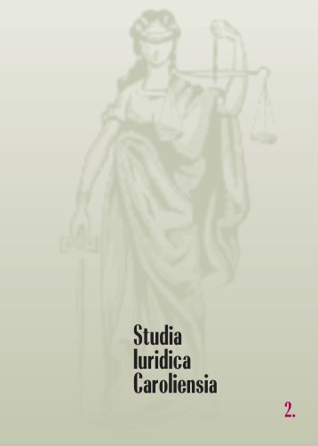 Studia Iuridica Caroliensia 2 - KÃ¡roli GÃ¡spÃ¡r ReformÃ¡tus Egyetem
