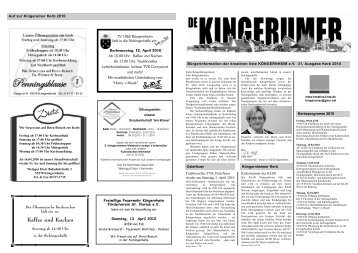 Ausgabe 31 - April/Kerb 2010 - Kreative Liste KÃ¶ngernheim eV