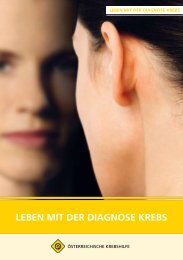 Leben mit der Diagnose Krebs.pdf - Wiener Krebshilfe