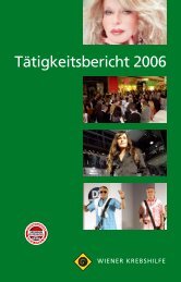 TÃ¤tigkeitsbericht 2006 - Wiener Krebshilfe