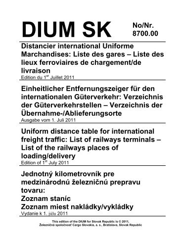 Liste des gares - Rail Cargo Austria