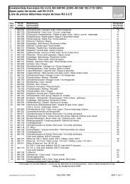 Ersatzteilliste KernstÃ¼ck KU 2-2 E AN 540100 (230V) AN 540 102 ...