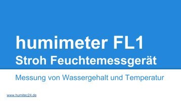 humimeter FL1 - Stroh Feuchtemessgerät