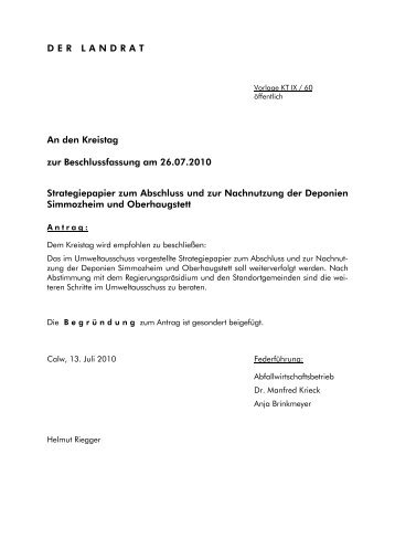 Strategiepapier zum Abschluss und zur ... - Landkreis Calw