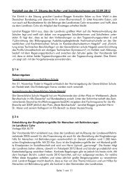 Protokoll aus der 17. Sitzung des Kultur- und ... - Landkreis Calw