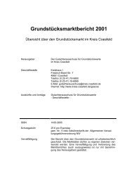 GrundstÃ¼cksmarktbericht 2001 - Kreis Coesfeld