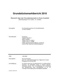 GrundstÃ¼cksmarktbericht 2010 - Kreis Coesfeld