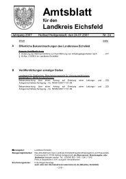 Amtsblatt - Landkreis Eichsfeld