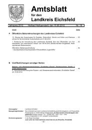 Amtsblatt - Landkreis Eichsfeld