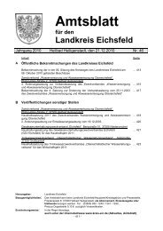 Amtsblatt fÃ¼r den Landkreis Eichsfeld