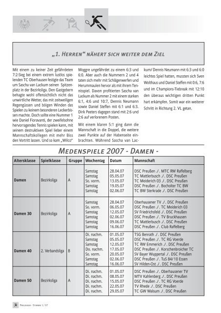 Preußen-Stimme - DSC Preußen von 1901 e.V.