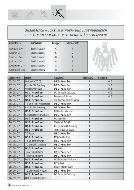 Preußen-Stimme - DSC Preußen von 1901 e.V.