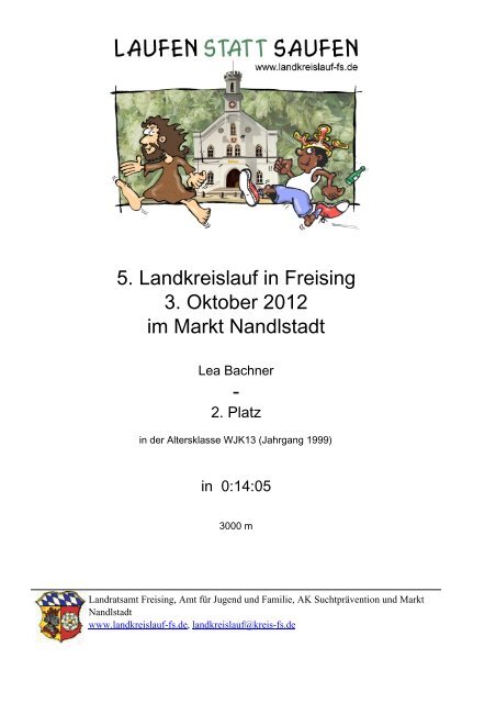 5. Landkreislauf in Freising 3. Oktober 2012 im Markt Nandlstadt -