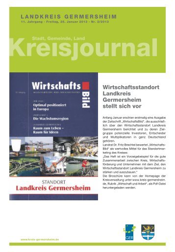 Kreisjournal 2/2013 - Landkreis Germersheim