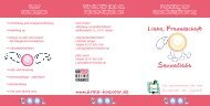 Liebe, Aids und Sexualität - ein Flyer für Mädchen - Kreis Höxter