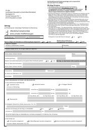 Antrag öffentlicher Verkehrsmittel eines privaten Kraftfahrzeuges