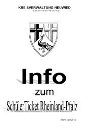 Info zum Schülerticket Rheinland-Pfalz - Landkreis Neuwied