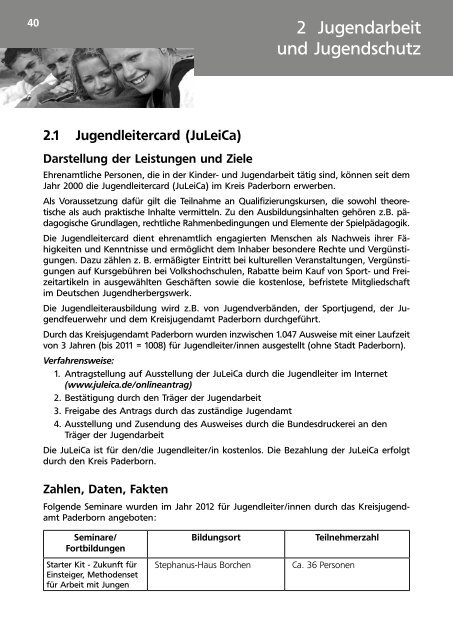 Jahresbericht des Jugendamtes des Kreises ... - Kreis Paderborn