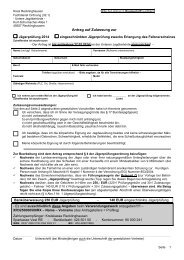 Antrag auf Zulassung zur Jägerprüfung - Kreis Recklinghausen