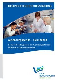 Ausbildungsberufe Gesundheit - Kreis Recklinghausen