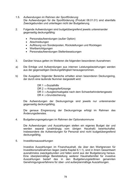 Vorbericht / Anlagen - Kreis Recklinghausen