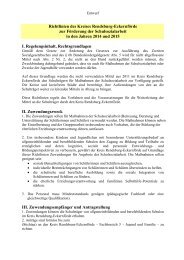 Richtlinien zur FÃ¶rderung der Schulsozialarbeit - Kreis Rendsburg ...