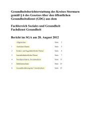 Gesundheitsbericht 2012 - Kreis Stormarn