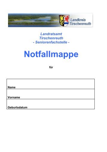 Notfallmappe - Landkreis Tirschenreuth