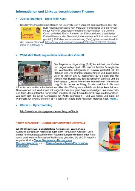 Newsletter Juli 2013 - Landkreis Tirschenreuth