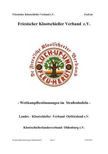 Bedingungen FKV - KBV Wiesederfehn