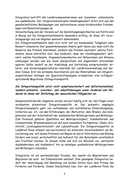 Leitbild Integration (PDF) - Kreise fÃ¼r Integration