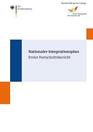 Nationaler Integrationsplan Erster Fortschrittsbericht - Kreise fÃ¼r ...